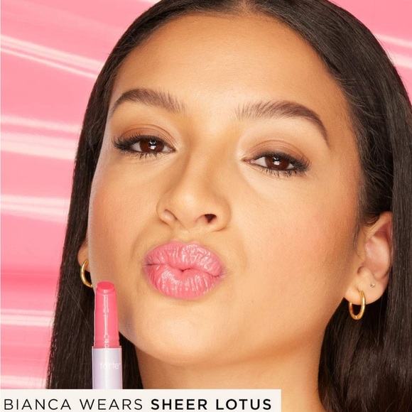 Tarte Lip Vinyl Lip Gloss “Sheer Lotus” (sheer pink) Full-Size/BNIB - Picture 7 of 16